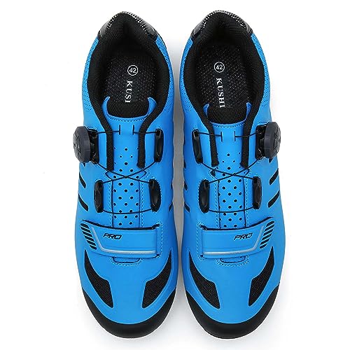 Image of Unisex Cycling Shoes Compatible with pelaton Indoor Road Bike Shoes Mountain Bike Shoes for Men and Women Delta Cleats Clip Outdoor Pedal Bicycle Shoes MTB Shoes for Men