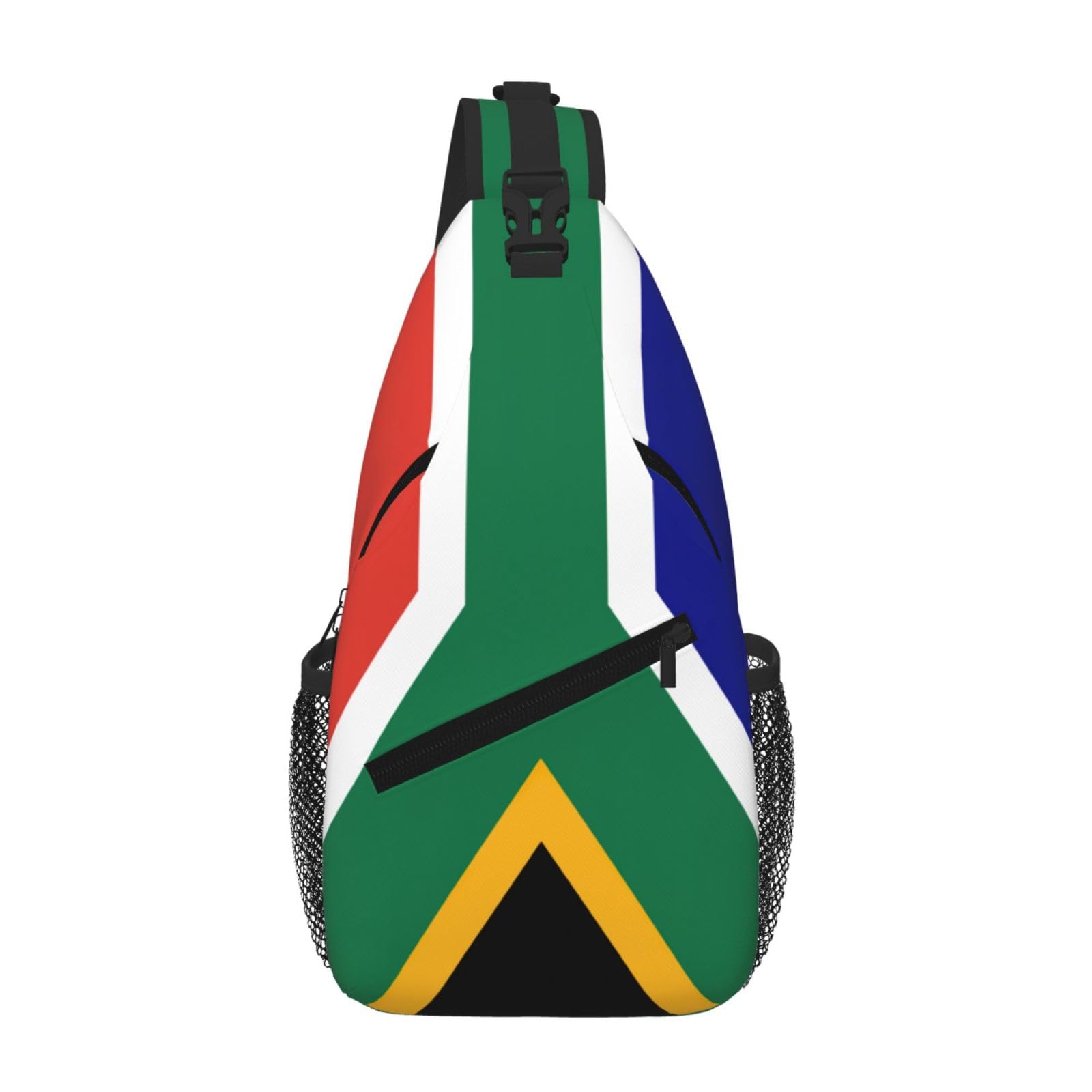 GaxfjRu South African flag Crossbody Sling Bag Men Women, Casual Shoulder Backpack, Chest Daypack Satchel for Hiking Travel