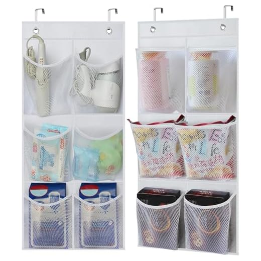 17+ Creative Locker Organization Ideas to Maximize Space 2 KIMBORA 2 Packs Narrow Over the Door/Wall Shoe Organizer Cruise, Small Hanging Shoe Rack for Closet with Clear Mesh Pocket for Bathroom, RV, Pantry, Camping (White)