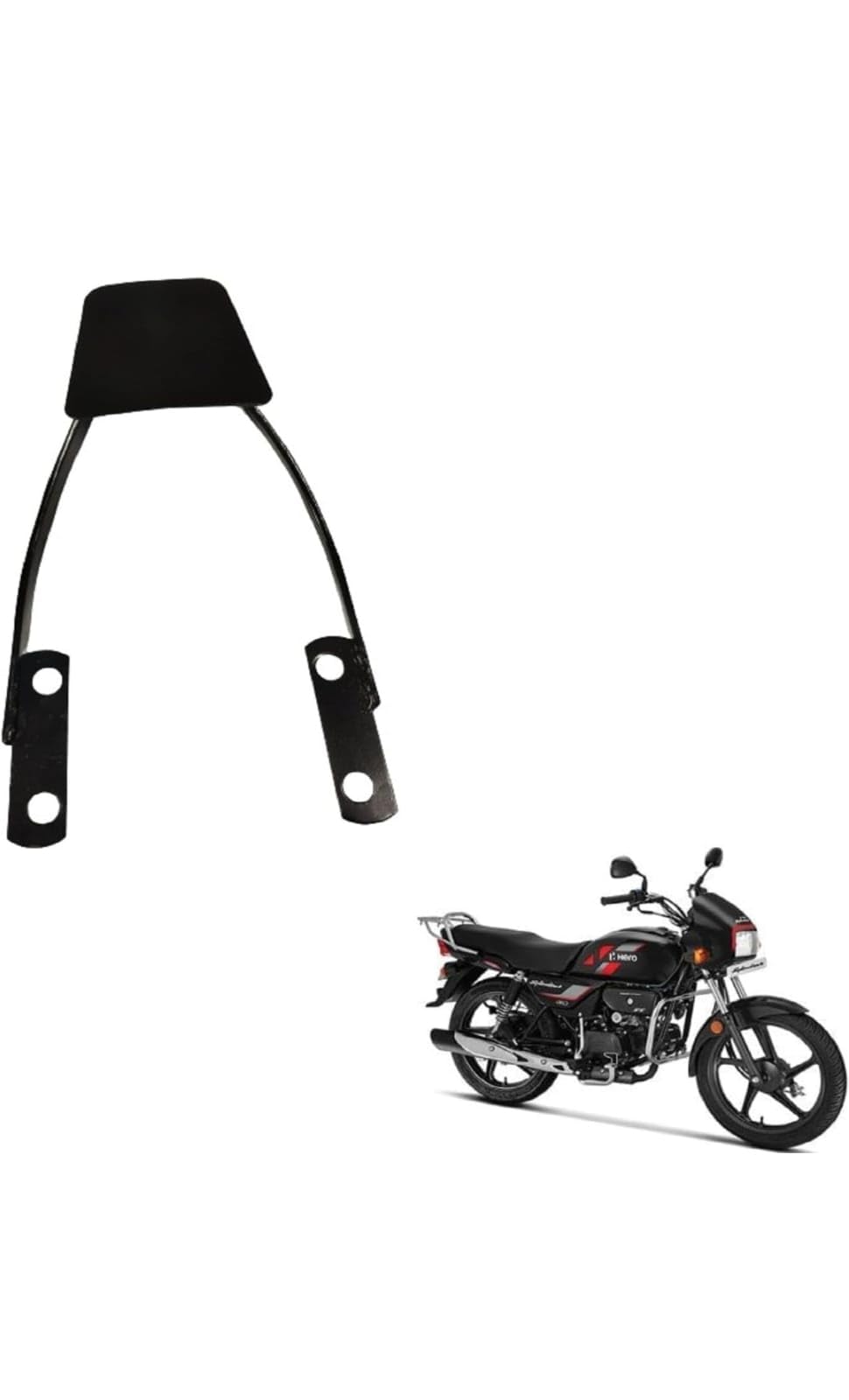 Ak(Products) Heavy Metal Body Black Tail Light Support Carrier Heavy Duty Guard for Splendor Plus & Pro Bs-6-image-36