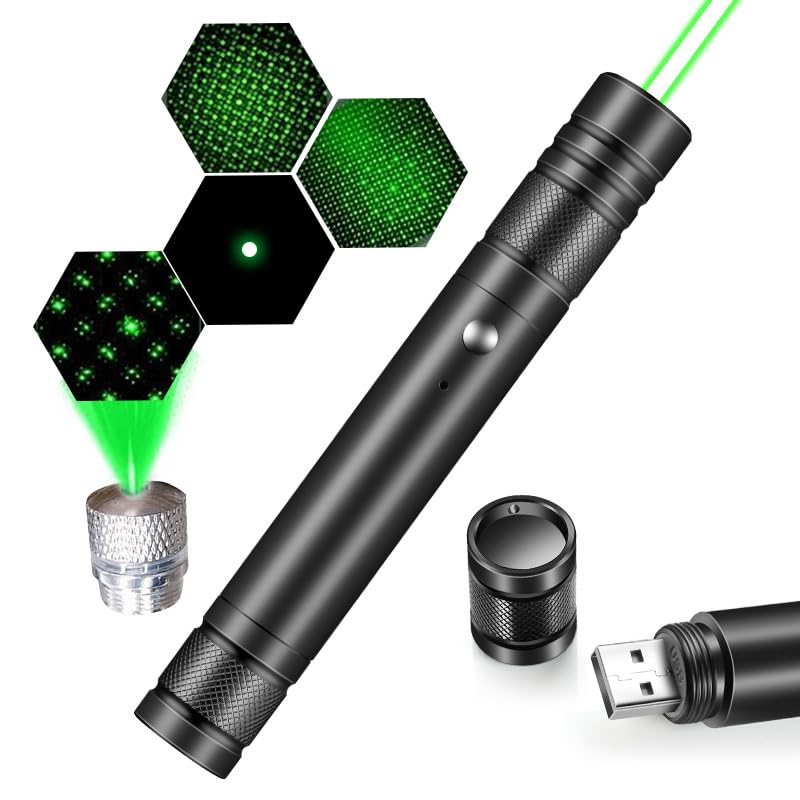 LED Torch Super Bright Small Tactical Flashlight Long Range Green Light
