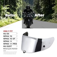 VCOROS Motorradhelm Visier für Rpha 70/Rpha 11/HJ-26 Helmvisier – Ansicht 5
