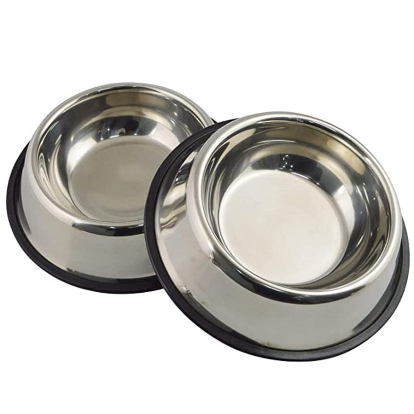 FUREVER FRIENDS Stainless Steel Pet Bowls (400ml,Silver), Round Stainless Steel Bowls, Dog/Cat Food & Water Bowl, Dog/Cat Feeding Bowls, Perfect for Small Size Pets (Small-Pack of 2) (B0B39C2YXR) Amazon Price History, Amazon Price Tracker