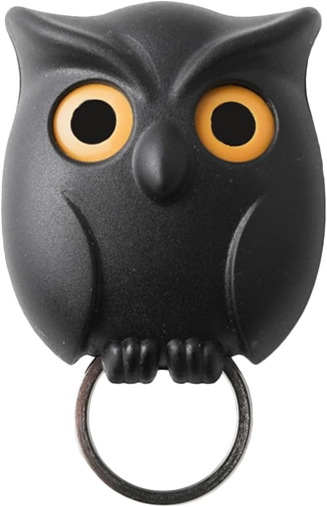 Night Owl キーホルダー - 壁掛けキーフック 家庭用壁掛けキーホルダー | かわいい壁装飾 玄関 出入り口 アパート用 面白いオーナメント 誕生日プレゼント