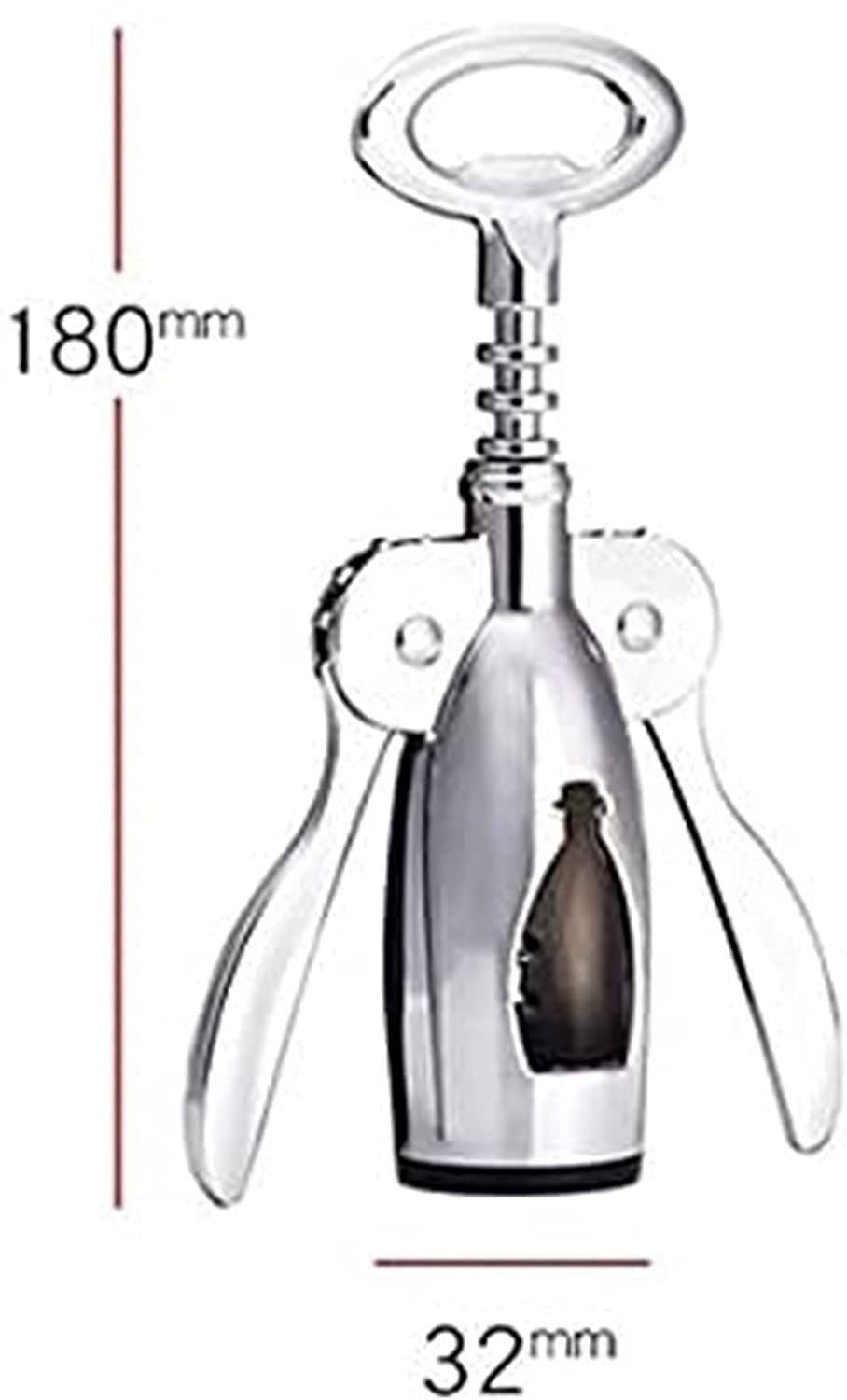 Sacacorchos Abridor de vino, sacacorchos multifuncional, abridor de botellas de vino, sacacorchos de camarero con tapón for entusiastas del vino, camareros