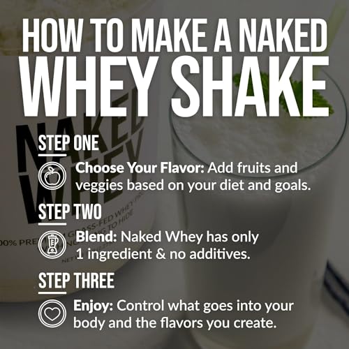 Naked Nutrition Naked Whey 2Lb 100% Grass Fed Whey Protein Powder thumb #6