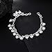Cutesmile Fashion Jewelry 925 Sterling Silver Bells Chain Adjustable Bracelet/Anklet for Women