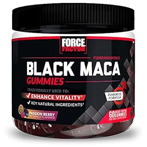 Force Factor Black Maca Gummies, Black Maca Root to Enhance Vitality in Men & Women, Increase Energy & Strength, with…