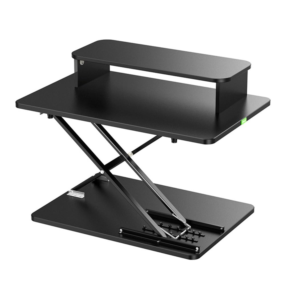 SDdPulse Convertitore da scrivania in piedi, regolabile in altezza, per laptop e monitor, postazione di lavoro da tavolo, tavolo da ufficio