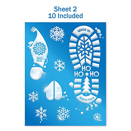 Colonel Pickles Santa Footprints 180ct Floor Stickers Kit Reindeer Elf by Colonel Pickles Novelties - Used condition - Image 3