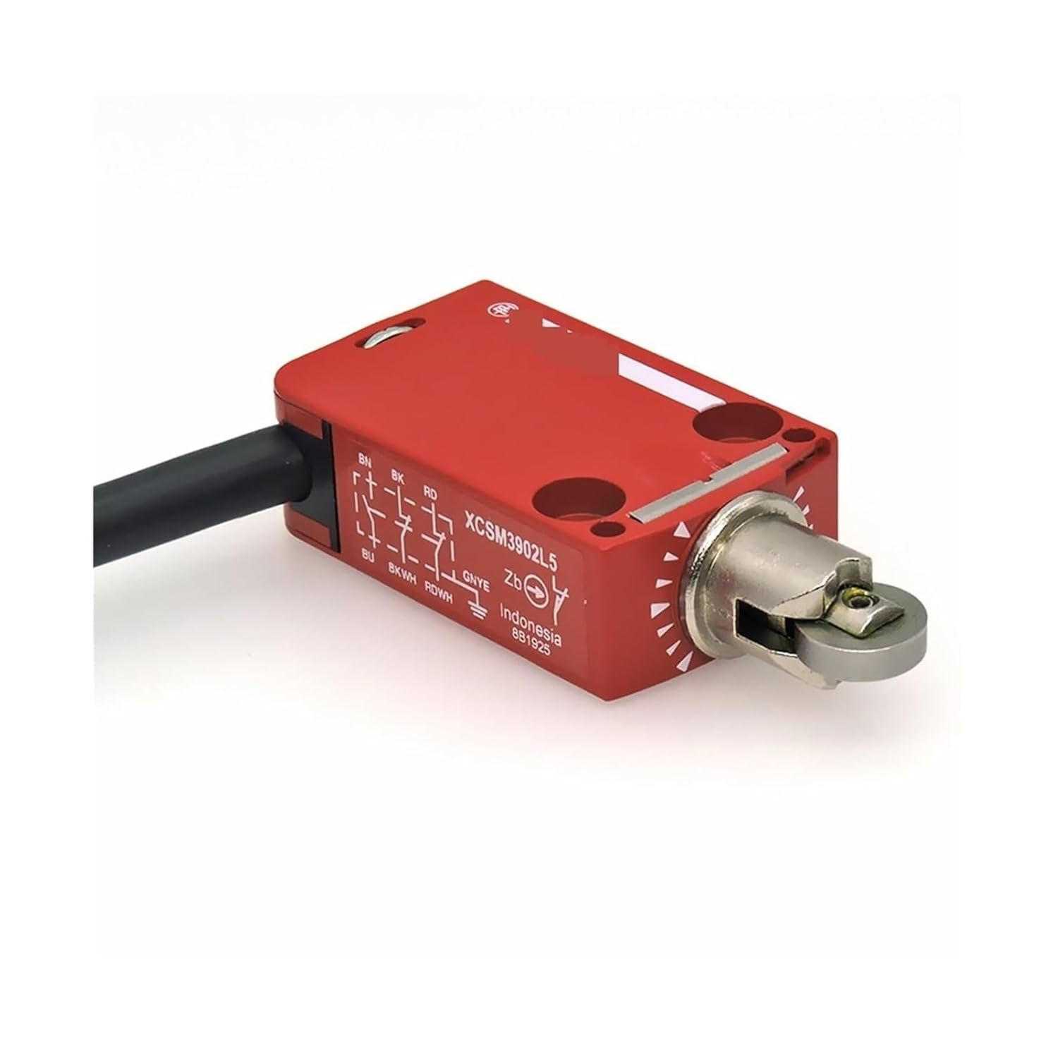 XCS-M3902L5 Metal Micro Limit Switch with 5M Cable - IP67 Rated, 10 Million Operations, 440V AC for Industrial Machinery Safety Control