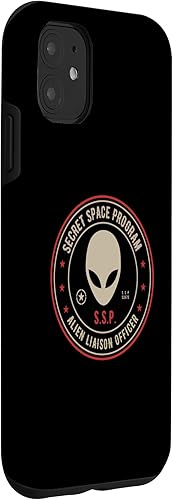 Vista 18 de iPhone 12 Pro Max Secret Space Program / Alien Liaison Officer Insignia Design Case