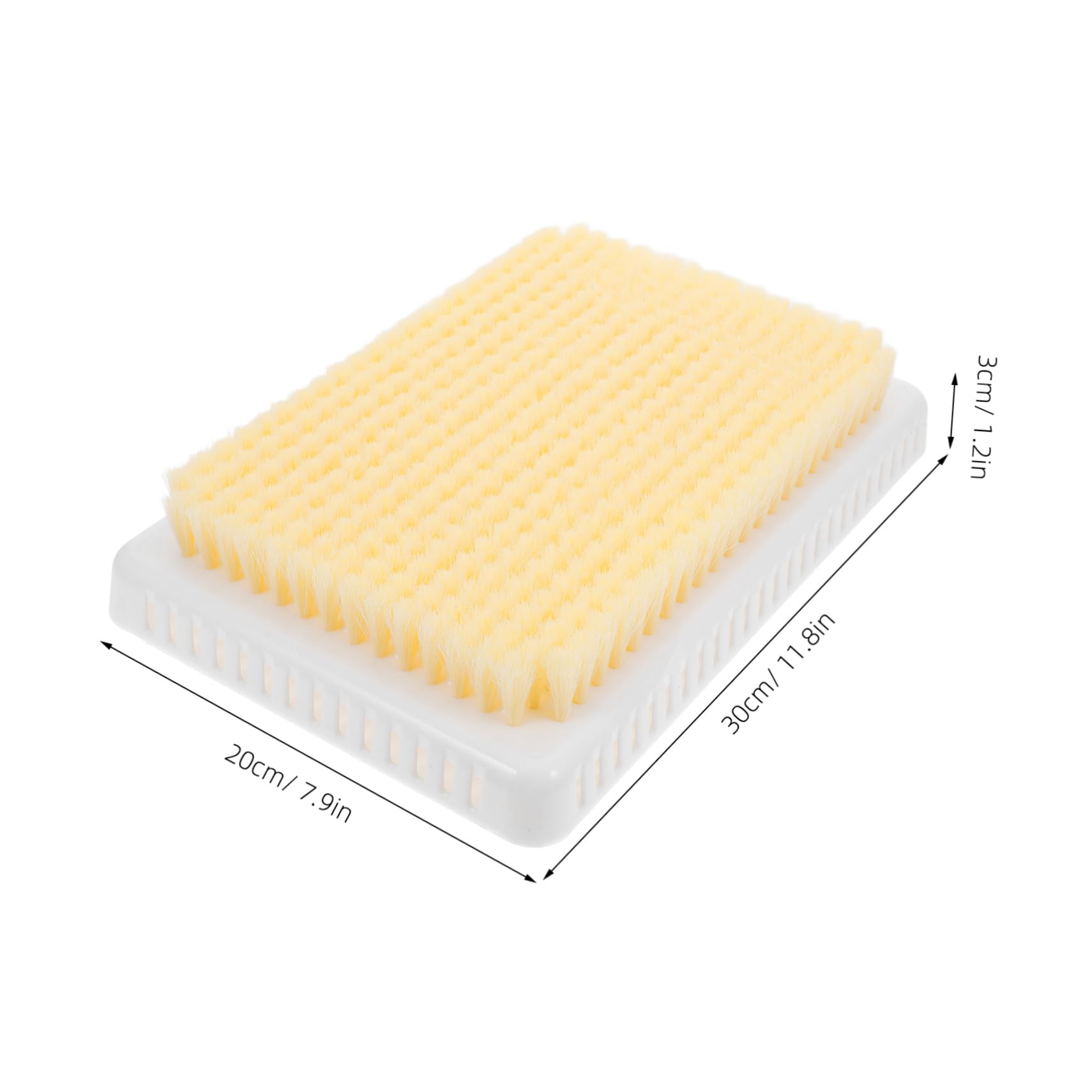 PACKOVE Almohadilla de Masaje Ahorra y Energía para Baño Diseño Multifuncional para Exfoliar Pies y Espalda Material Plástico Beige Ducha