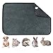 Generic Couverture polaire pour cage à cochon d'Inde - Couverture en polaire de corail pour lapin, chinchillas, cochons d'Inde - Tapis absorbant pour cage à lapin - Pour petits animaux