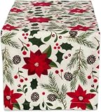 DII Woodland Holly Cotton Runner