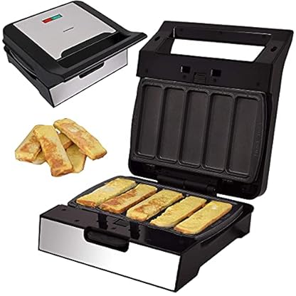Syntrox Germany French Toast Maker MM-1400W mit herausnehmbaren Backplatten