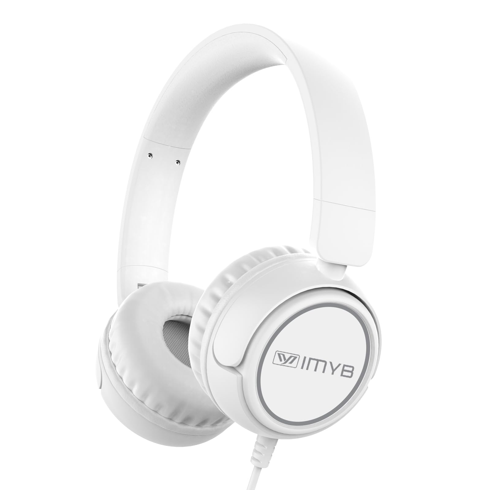 IMYB Kids Headphones, V1 Wired Stereo Foldable Tangle-Free 3.5mm Adjustable On-Ear Headphones for Kids for School/Toddlers/Childrens/Teens/Boys/Girls/