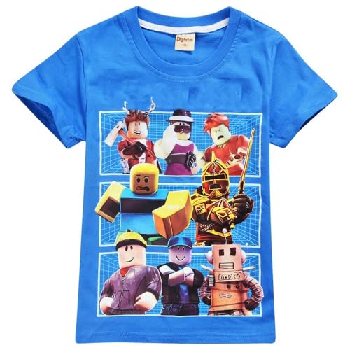 Children YouTube T-Shirt Kids' Games Family Gaming Team Tee Shirt Breathable Cotton Top for Girls Boys Pyjamas Pjs