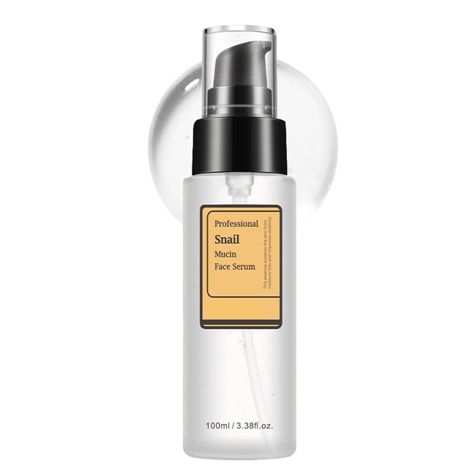 Snail Mucin Serum, Snail Secretion Filtrate, Snail Mucin Power Repairing Essence, Hydrating Serum with Snail Secretion Filtrate Sodium Hyaluronate for