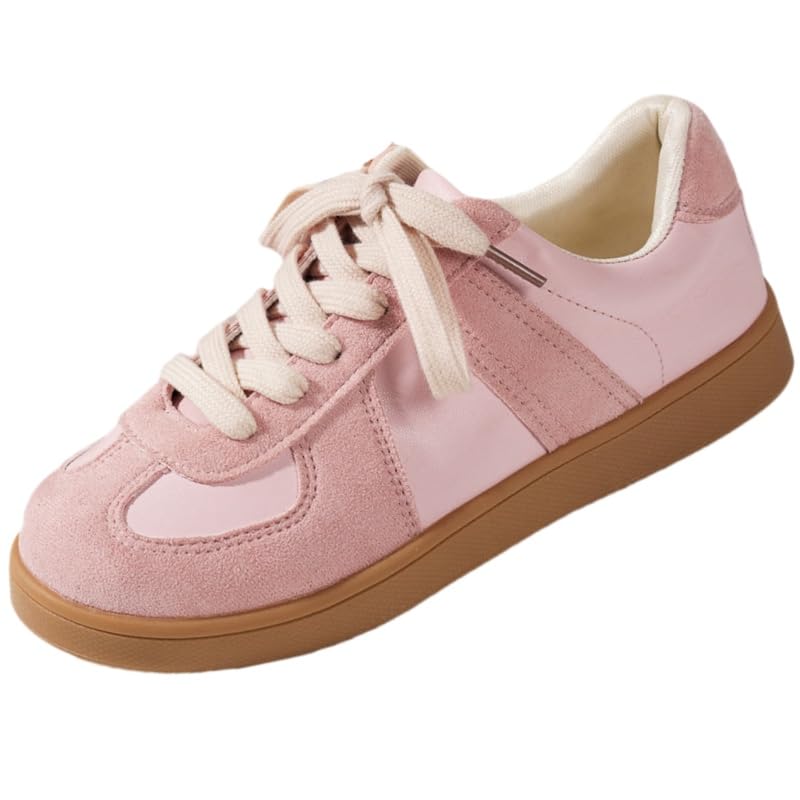 Women's Low-Sneakers - Comfortable Lace-Up Casual Shoes, Fashionable All-Season Athletic Footwear, Training Shoes