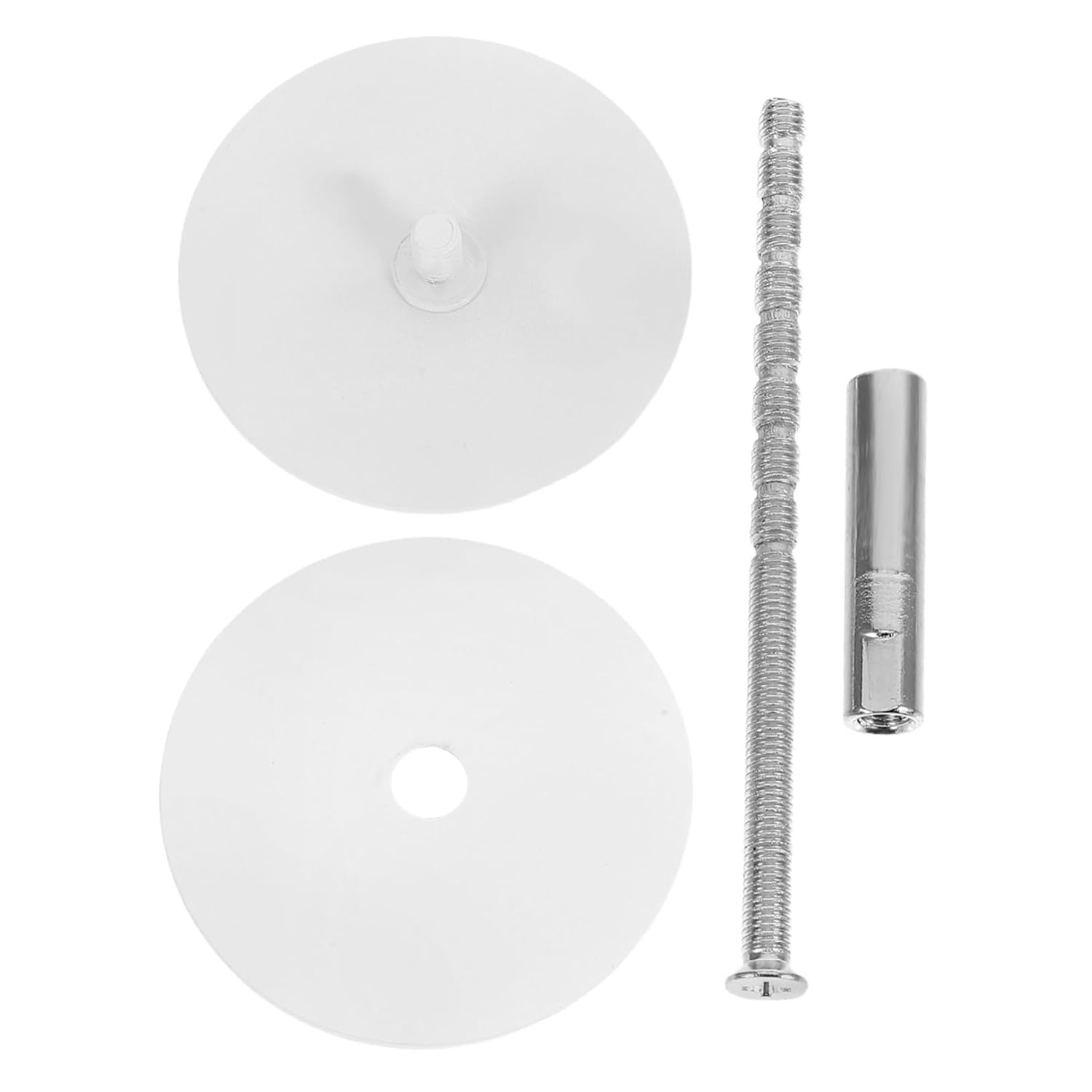 1Set Keyhole Cover Plate Round Door Lock Hole Filler for Security Fixing Decorative Cover Enhancing Home Safety and Appearance White Finish