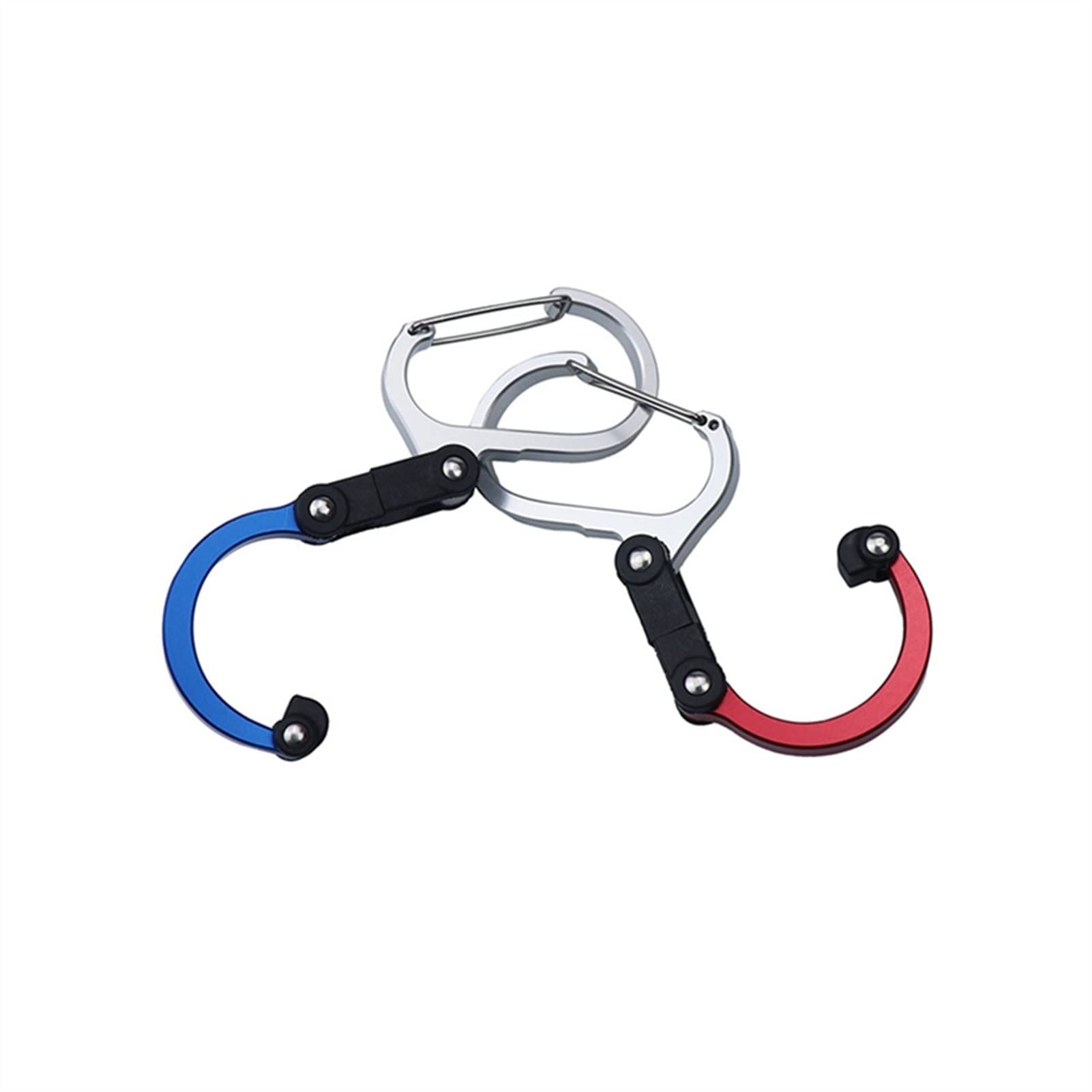 Moschettone ibrido con clip girevole, resistenti, for campeggio, escursionismo, viaggio, zaino, alpinismo, accessori for esterni
