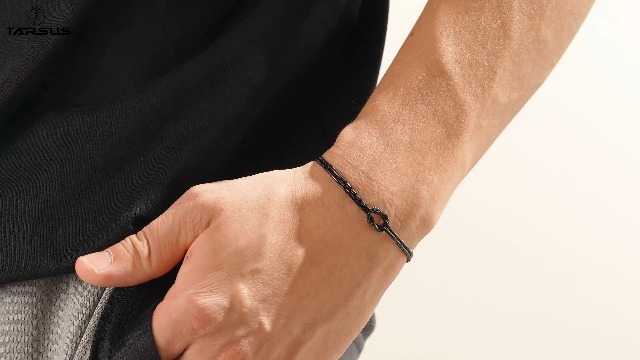 Pulsera negra nudo de amor para hombre miniatura 7