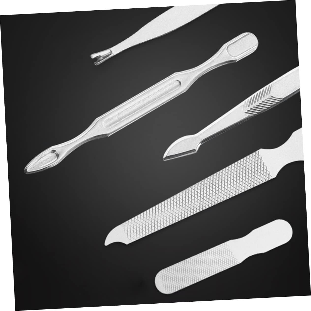 Set da 21 Pezzi di Tagliaunghie in Acciaio Inox Marrone