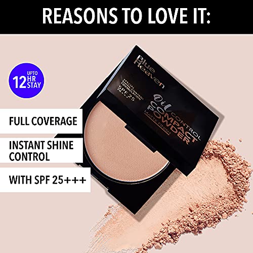 Image of Blue Heaven Oil Control Compact Powder, Toffee 501, 8 g