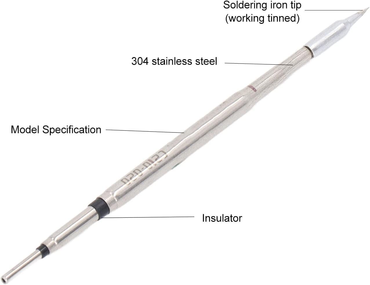 0-300℃ Soldeerbout Tip Metalen Laskop Vervanging Soldeer Rework Station Accessoires voor JBC 210(C210 002 gebogen punt