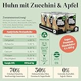 The GOODSTUFF Huhn mit Zucchini & Apfel 6 x 400 g | Hochwertiges Nassfutter für Hunde | Hundefutter nass | Mit frischem Hühnerfleisch | Hunde Nassfutter getreidefrei | Super-Premium Hundenassfutter