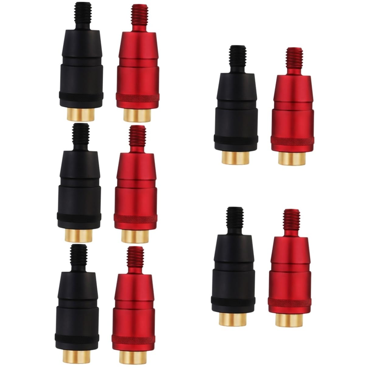 ABOOFAN 5 Set Connettore per Rete da Pesca Connettore per Canna da Pesca Adattatore Universale Giunto per Rete Connettore per Retino da Immersione Lega di 2 Pezzi * 5