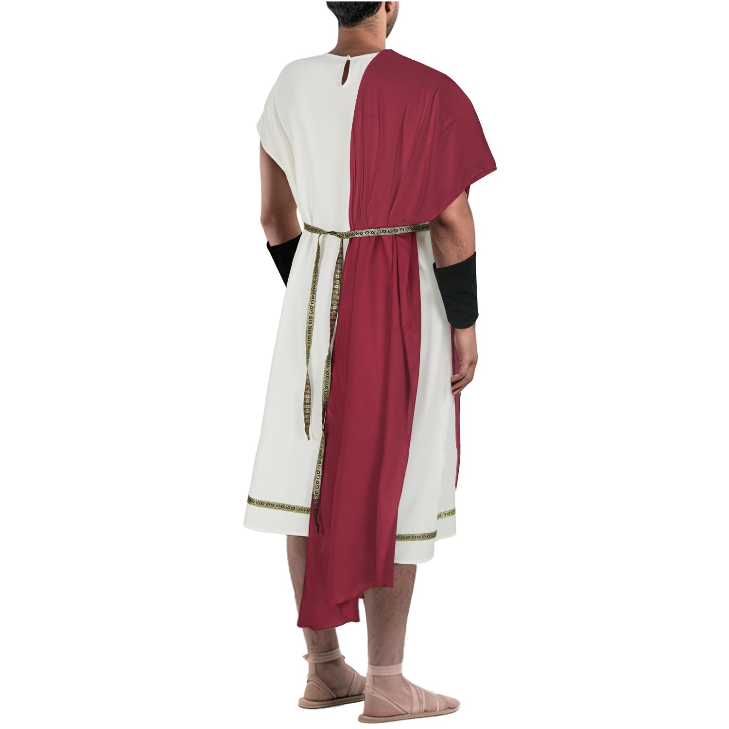 Costume Toga pour homme - Ensemble d'accessoires de fête pour adulte - Dieu grec romain