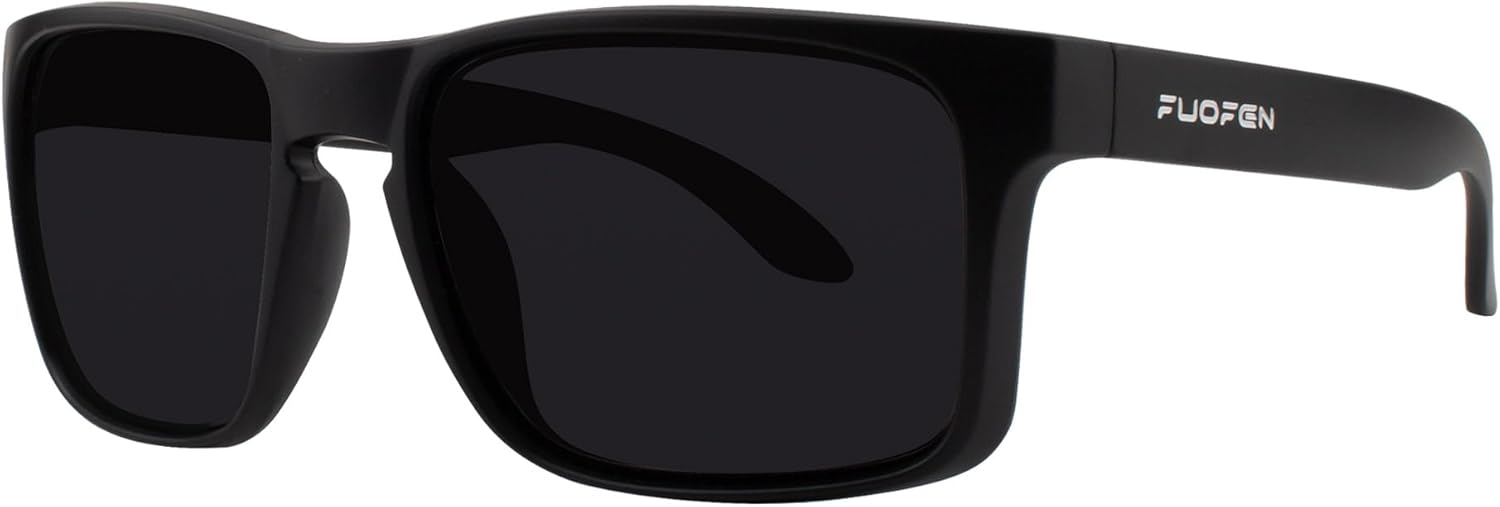 FUOFEN Rectangular Polarized Sports Sunglasses for Men Driving Fishing fashion UV400 Protection Shades