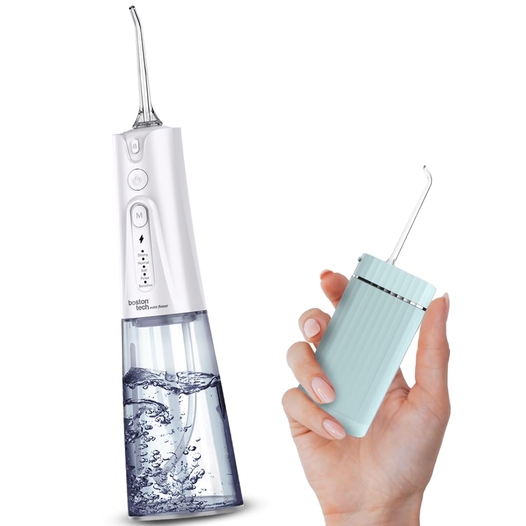Compra Inteligente: Aquapik® Plus Irrigador dental + Aquapik® Mini en un Pack | Ahorra y Cuida Tu Salud Bucal en Casa y Viaje |Cubre diferentes necesidades bucales | Cuidado Premium