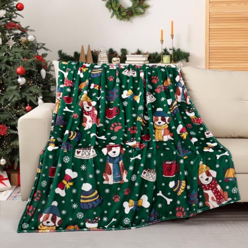 Christmas Throw Blanket Cute Christmas Dog Blanket...