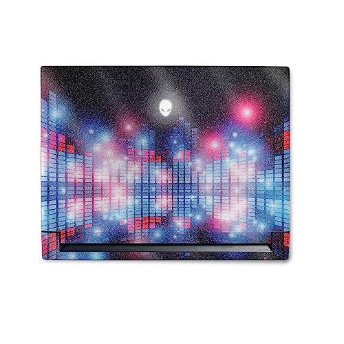MightySkins Glossy Glitter Skin Compatible with Alienware M18 R1 (2023) Full Wrap Kit - Neon Eq | Protective, Durable High-Gloss Glitter Finish | Easy to Apply & Change Styles | Made in The USA