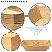 MotBach 100 Pack 3lb Kraft Paper Food Trays, Heavy-Duty Paper Food Boat Disposable Serving Basket Tray for French Fries Nachos Snack Hot Dog Taco BBQ Popcorn Party Picnic Wedding Party (Brown)