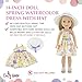 Emily Rose 14 Inch Fashion Doll Lovely Spring/Summer Chiffon Dress with White Hat | Compatible with Wellie Wishers Dolls | USA Busniess | Doll NOT Included