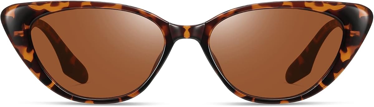 Trendy Small Narrow Cat Eye Sunglasses for Women 90s Retro F7514