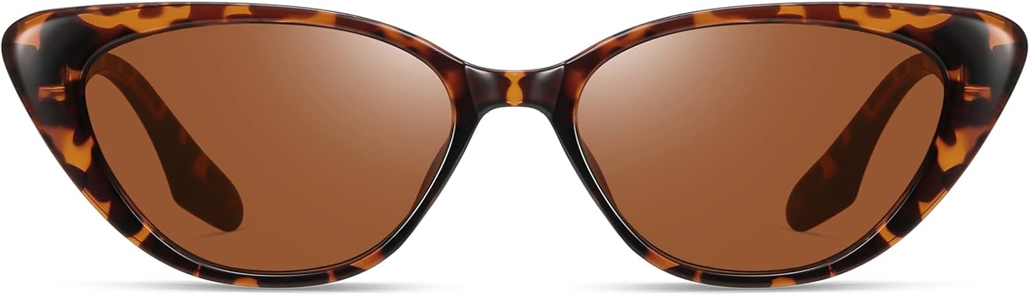 Retro Vintage Narrow Cat Eye Sunglasses for Women 90s Small Chic Style Trendy Sunnies UV400 Protection FZN7514