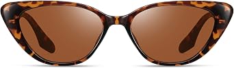Trendy Small Narrow Cat Eye Sunglasses for Women 90s Retro F7514