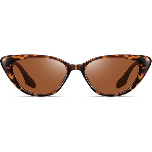 Retro Vintage Narrow Cat Eye Sunglasses for Women Men 90s Small Chic Style Trendy Sunnies UV400 Protection FZN7514