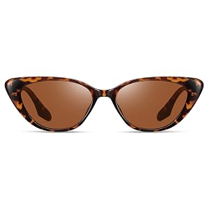 Retro Vintage Narrow Cat Eye Sunglasses for Women 90s Small Chic Style Trendy Sunnies UV400 Protection FZN7514
