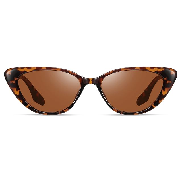 Retro Vintage Narrow Cat Eye Sunglasses for Women 90s Small Chic Style Trendy Sunnies UV400 Protection FZN7514