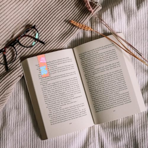 Image of Dia & Tia - Elegant & Durable Themed Magnetic Bookmarks Set | Motivational and Inspirational Quotes | Best Gift for Book Lovers, Students | Cute Cartoon Magnetic Bookmarks (Motivational B, Long)