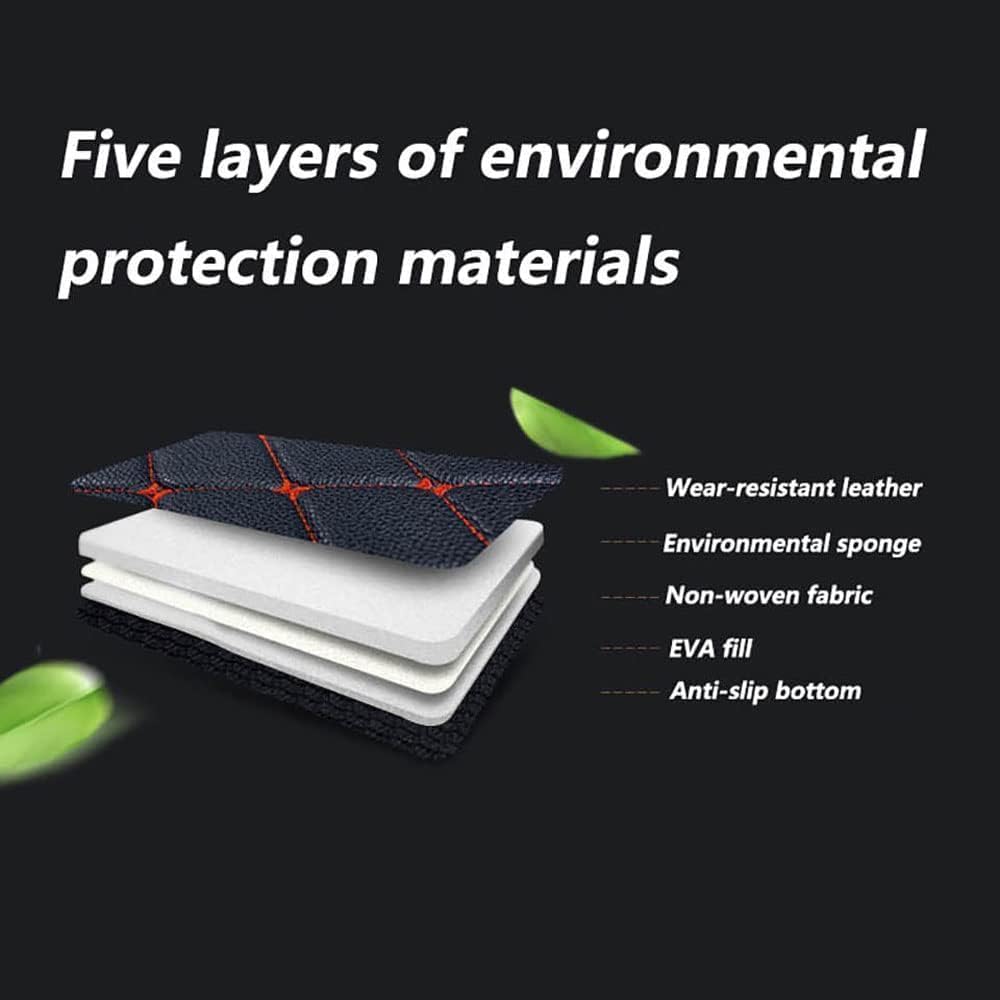WBWJYAI Car Boot Liner Car Leather Trunk Mat Boot Liner Car Boot Mat Boot Liner For Audi A3 Cabriolet 2013-2020 for All Weater Waterproof Non-slip, custom leather trunk mat,G