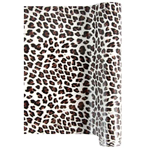 Gotocut Leopard Print Heat Transfer Vinyl Bundle Iron-on Textile HTV for T-Shirt Decoration DIY Craft Sewing Material Set 6FT x 10”(183cm x 25cm) (Leopard-4)
