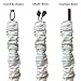 Royal Designs, Inc. CC-16-LW White Cord & Chain Cover 4' Linen Fabric Touch Fastener, Linen White