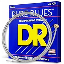 DR Strings PURE BLUES Bass Guitar Strings PB-45, Silver